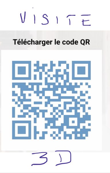 Découvrez notre visite virtuelle en scannant le QI code